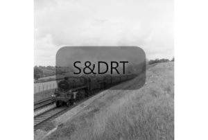 Chilcompton; 75073 & 73054 on 9.08 am 1O90 Birmingham-Bournemouth service, 1961-2; G A Richardson