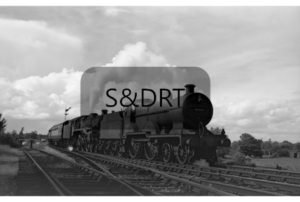 Shillingstone; 40569 & 73052 arrive with Down 'Pines Express'; G A Richardson