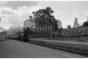 Shillingstone; 75073 on Up passenger service, 1956; G A Richardson