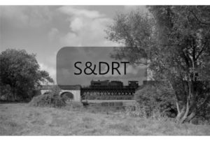 Blandford; 44102 crossing River Stour with Down goods service in bright sunshine, 08-60; G A Richardson