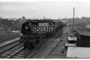 Blandford; 34107 'Blandford Forum' on Pullman train for Flight Refuelling Ltd., 25-10-61 (1); G A Richardson