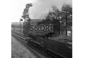 Midsomer Norton South; 53807 heads south up the 1 in 53 gradient; G A Richardson