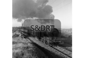 Corfe Mullen; 44272 on Down goods on bank, winter 1962-63; G A Richardson