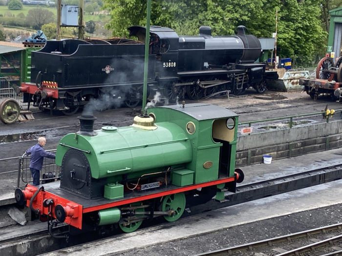 'Kilmersdon' & 53808 in Ropley yard on 26 April 2024.