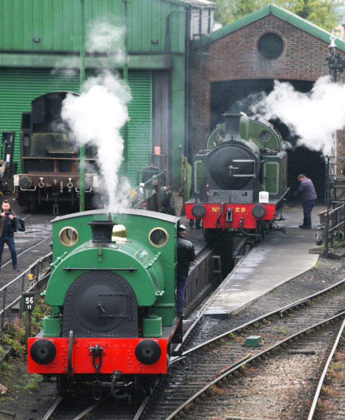 'Kilmersdon' operating steam driver experiences in Ropley yard 26-04-24