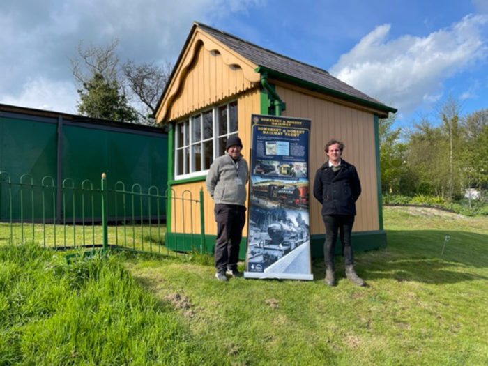 Volunteers outside our Burnham Box at Ropley on 28 April 2024.