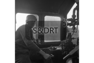 Portrait of S&D driver on footplate (1); G A Richardson