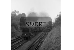 Midsomer Norton South; 92245 on 1O94 Bradford-Bournemouth service running through station; G A Richardson