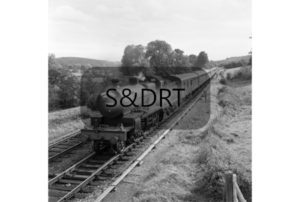 Shillingstone; 53808 on LCGB Somerset & Dorset Rail Tour, 30-09-62 (1); G A Richardson