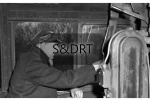 Donald Beale on the footplate; G A Richardson