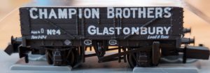 Champion Brothers Glastonbury N Gauge Wagon