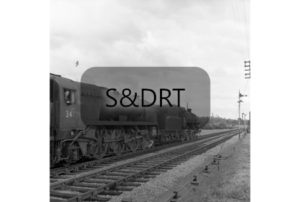 Evercreech Junction; 75027 & 34029 'Lundy' on Down passenger service 1960-2; G A Richardson