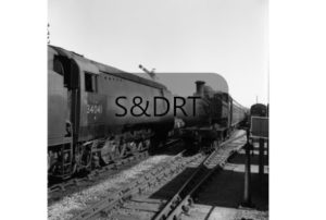 Blandford; 34041 'Wilton' on Down service, plus 4691 on Up local service; G A Richardson