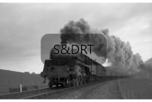 France Farm; 73051 on Up 'Pines Express' with smoke, 03-61; G A Richardson