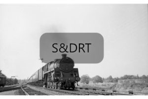 Shillingstone; 73116 'Iseult' runs in with Down passenger service, 1959; G A Richardson