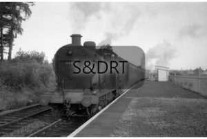 Shillingstone; 44417 on 4-car Down passenger service at platform; G A Richardson