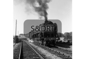 Blandford; 92245 on Down 'Pines Express', 1962 (3) - pulling away; G A Richardson