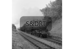 Chilcompton Tunnel; 75023 & 73051 on Down 'Pines Express', 1961-2; G A Richardson