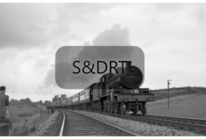 Cole; 53807 on 8-car Down passenger service, passing over Bridge 117; G A Richardson