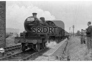 Evercreech Junction; 53807 & 44558 on Home Counties Railway Society Somerset & Dorset railtour, 07-06-64 (5); G A Richardson