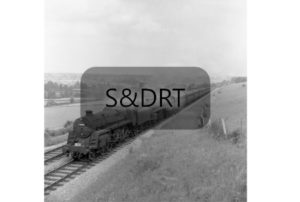 Chilcompton Tunnel; 73049 & 73054 on 1O90 9.08 am Birmingham-Bournemouth service, summer 1962; G A Richardson