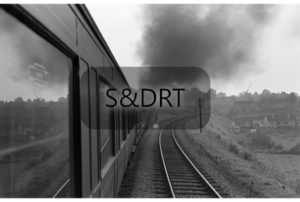 Chilcompton 'Redan Curve'; 75027 & 34043 'Combe Martin' on Down service - view from train (3); G A Richardson