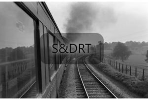 Chilcompton 'Redan Curve'; 75027 & 34043 'Combe Martin' on Down service - view from train (1); G A Richardson