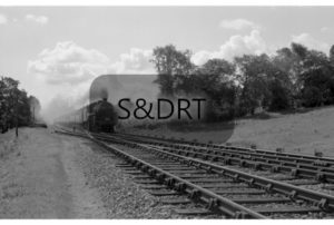 Shillingstone; 73116 'Iseult' on Up passenger service, 1956; G A Richardson