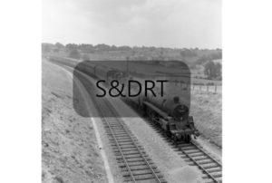 Chilcompton Tunnel; 75023 & 75027 on 8-car Up through service approaching tunnel; G A Richardson