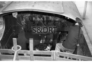 44102 - a view of the footplate (2) - ready to set off; G A Richardson