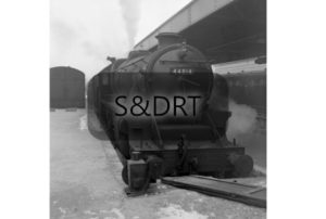 Bournemouth West; 44814 at platform with carriages; G A Richardson