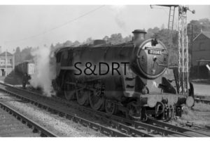 Broadstone; No. 73049 left fouling main line after incident, 17-10-62 (4); G A Richardson