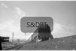 Shillingstone; 34043 'Combe Martin' on Up passenger service of 10+ cars; G A Richardson