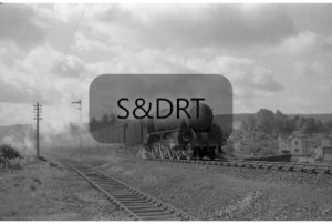 Shillingstone; 44843 departing with Up passenger service; G A Richardson