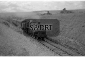 Shillingstone; 73047 north of station with Up passenger service; G A Richardson