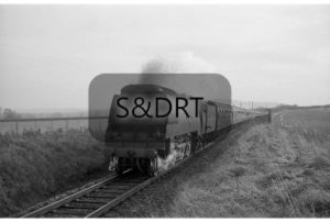 Hammoon; 34107 'Blandford Forum' on 10-car Up passenger service; G A Richardson