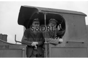 S&D staff on footplate - Thorne/?; G A Richardson