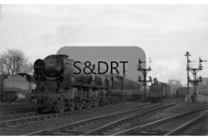 Bournemouth West; Battle of Britain No. 34053 'Sir Keith Park' on Waterloo service, plus 30127, 1960; G A Richardson