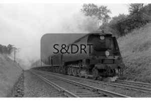 Buckhorn Weston Tunnel; West Country Class No. 34080 '74 Squadron' on Waterloo service, 1963; G A Richardson