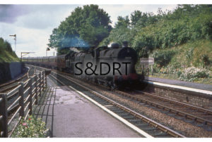 Midsomer Norton South; 44102 & 75027 with 11.12 am Bournemouth West – Sheffield service, 18-08-62