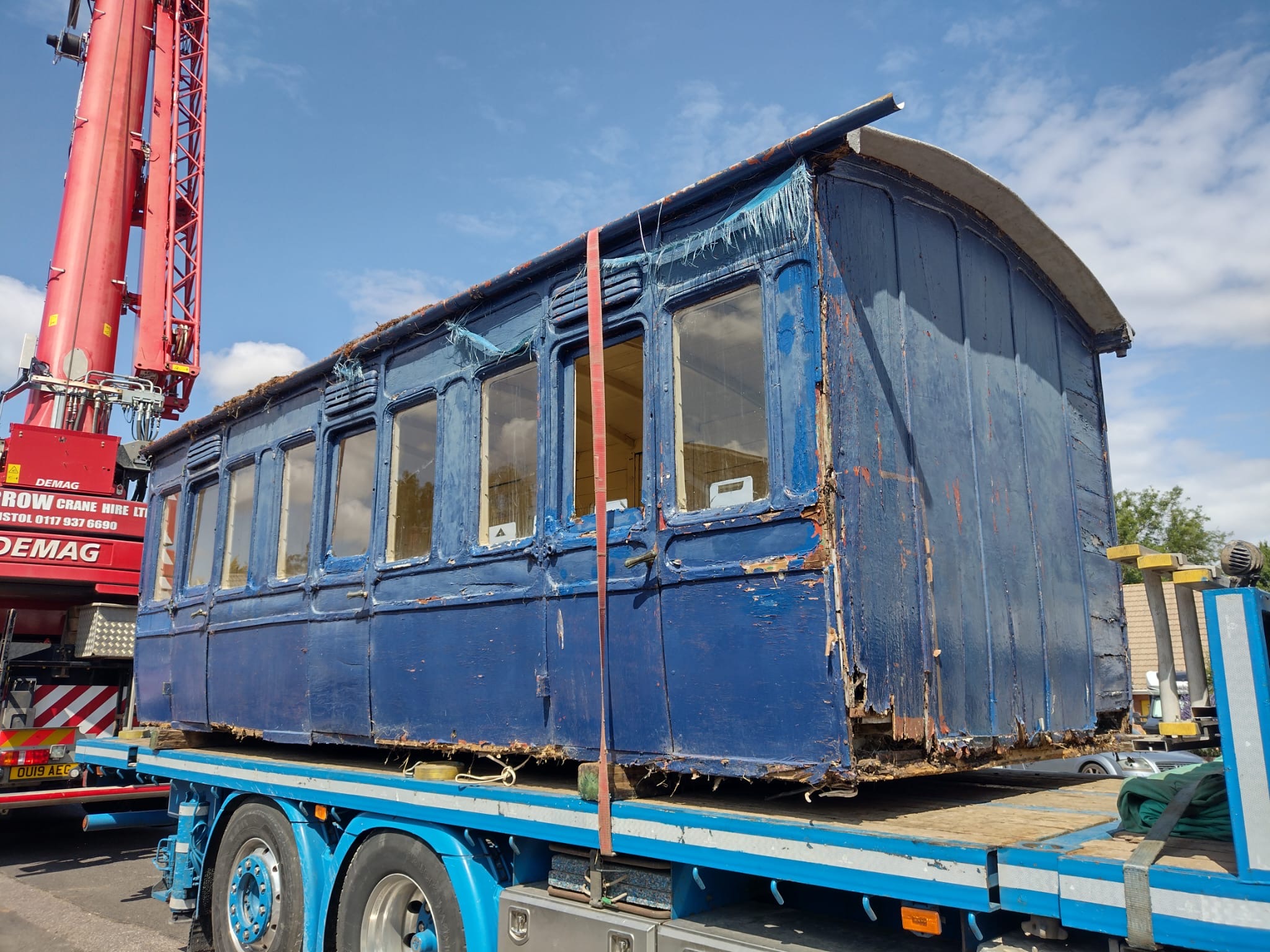 Cannington coach on transport at Cannington